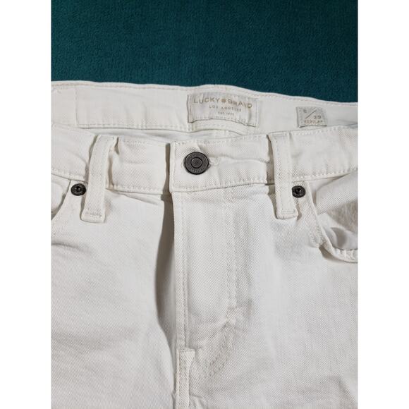 Lucky Brand Jeans Size 8 Womens Blue Stretch Pants Dark Mid Rise Sweet Bootcut - Picture 8 of 15